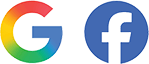 Google Facebook reviews icons