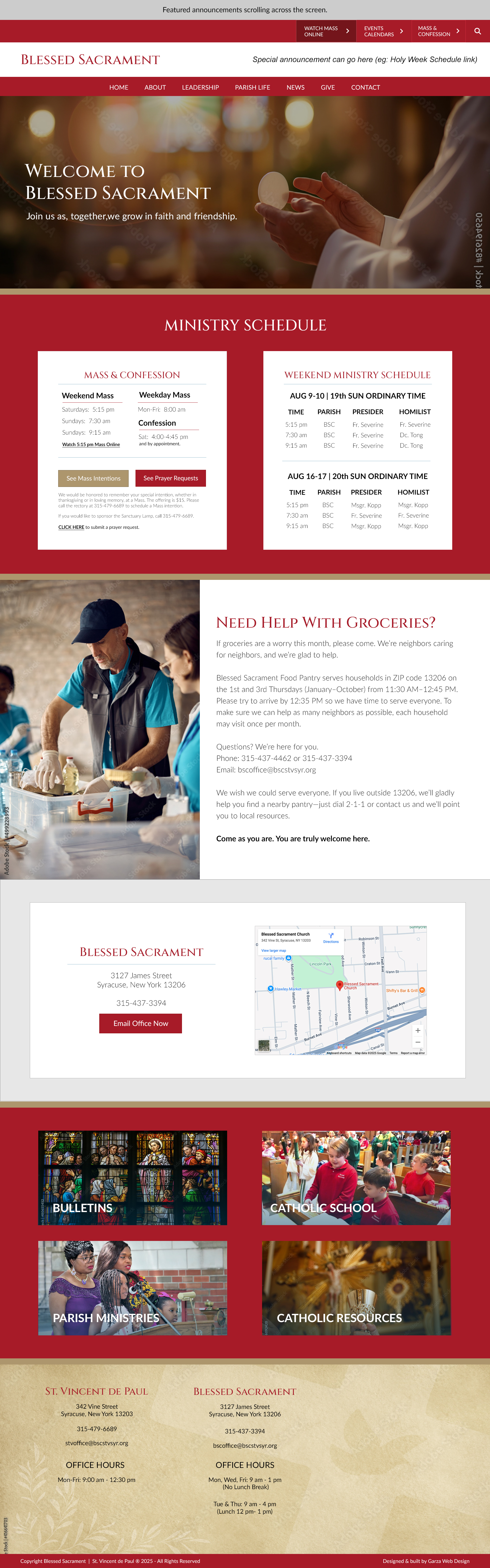 Blessed Sacrament Mainpage