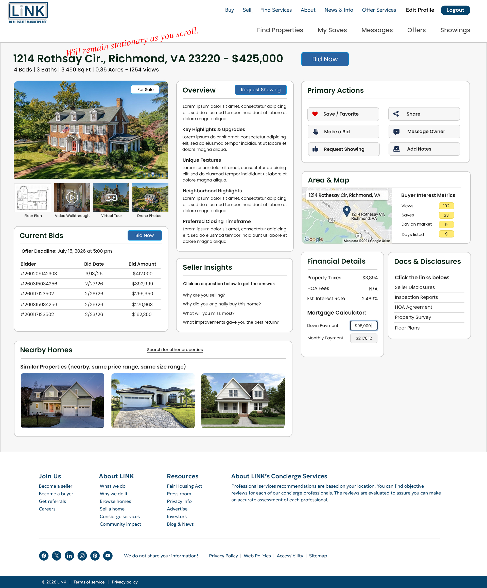 link-buyer_single-listing Dashboard | Desktop