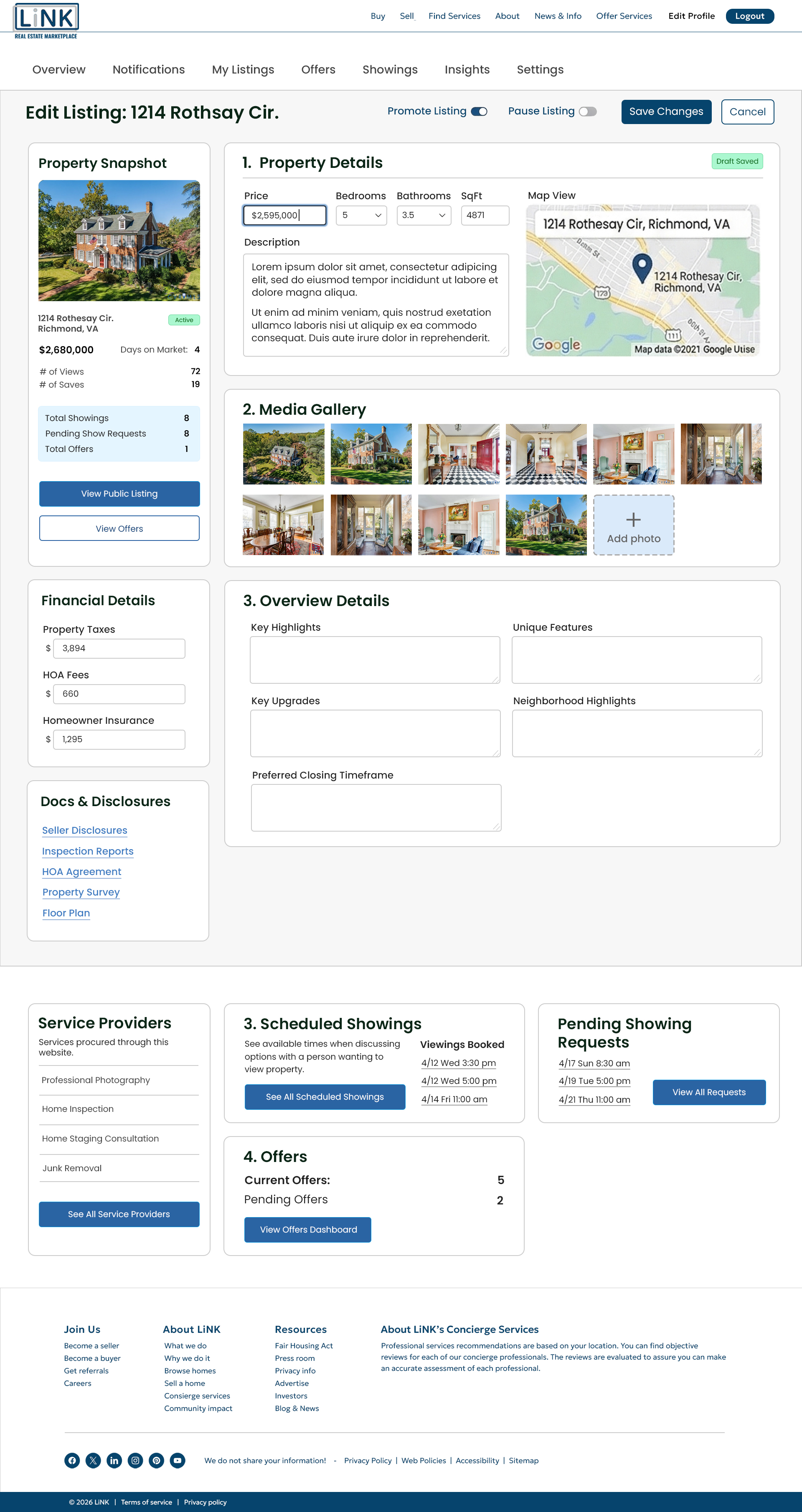 link-seller_single-listing-v2 Dashboard | Desktop