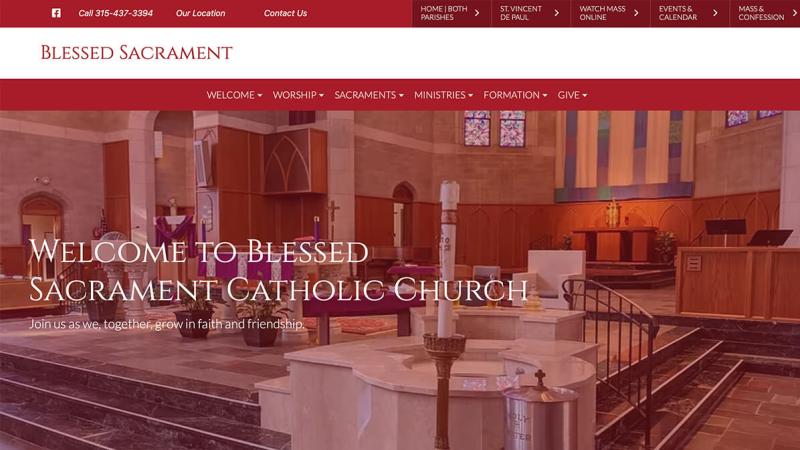 A new church website from Garza Web Design