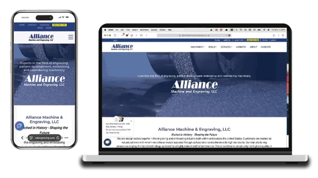 Alliance Machine and Engraving website