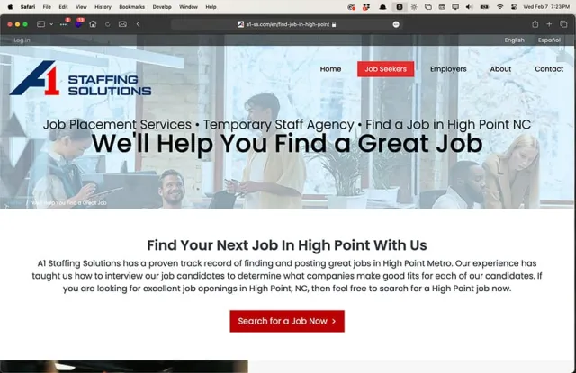 Find a job desktop