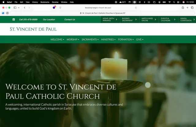 St. Vincent Catholic webpage