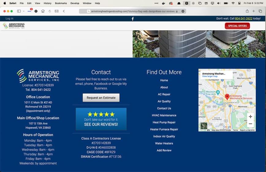 Footer desktop