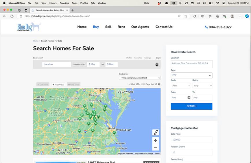 Home map desktop