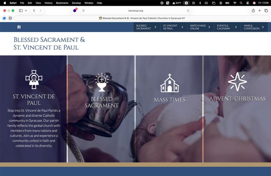 Blessed Sacrament St. Vincent Catholic Homepage