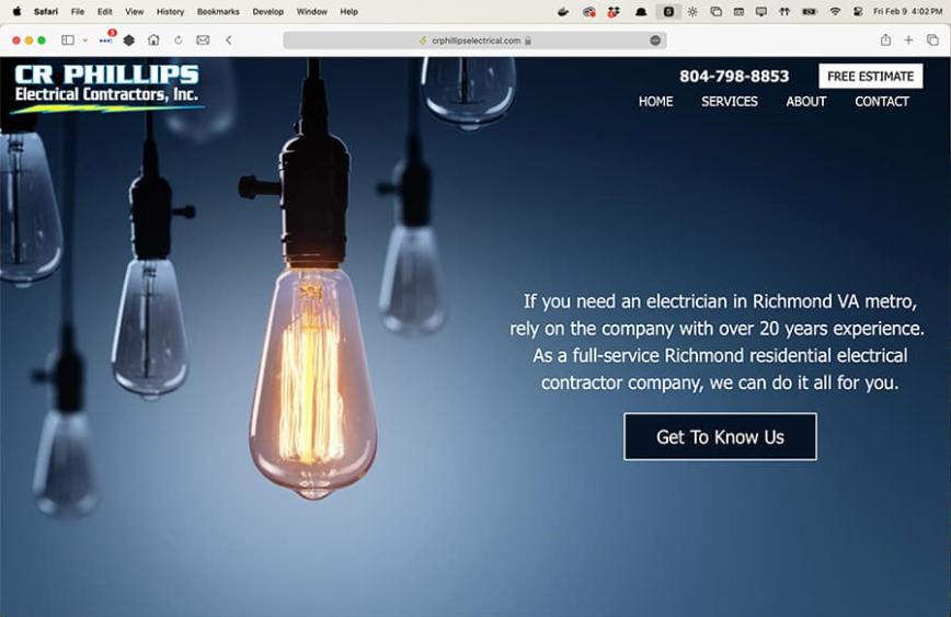 Homepage desktop