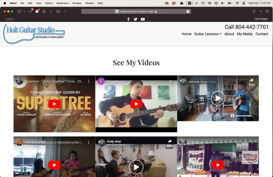 Guitar lesson videos desktop