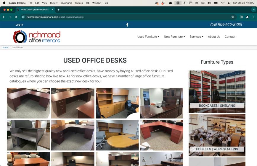 Richmond Office Interiors desks desktop